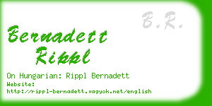 bernadett rippl business card